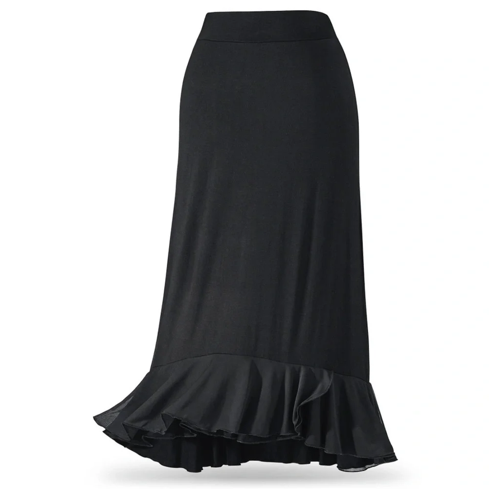 NWOT the pyramid collection Mesh Ruffle Knit Skirt